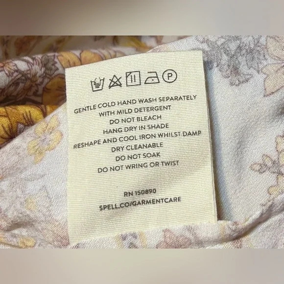 Spell Meadowland Gown XS Button Thru Florals UFT or Size Swap - Picture 6 of 16